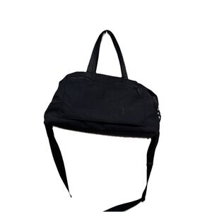AWAY The Weekender Bag Black Nylon Leather Trim Convertible Duffle Travel‎